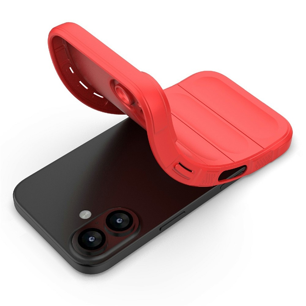 Rugg odolný gélový obal na iPhone 17 - červený