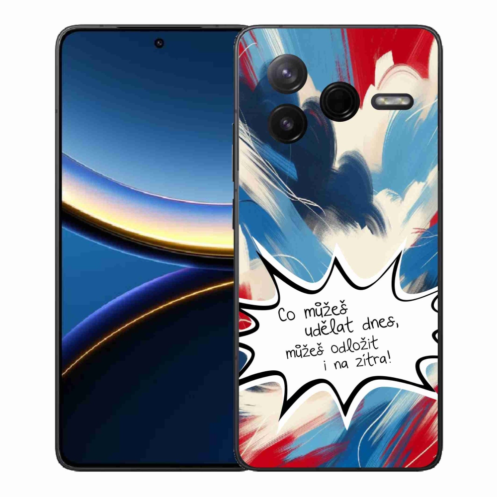 Gélový kryt mmCase na Xiaomi Poco F7 Pro - vtipný text 9 biele pozadie