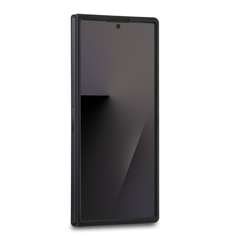 Guess PU kožený 4G farebný magnetický zadný kryt pre Samsung Galaxy Z Fold 7 Black