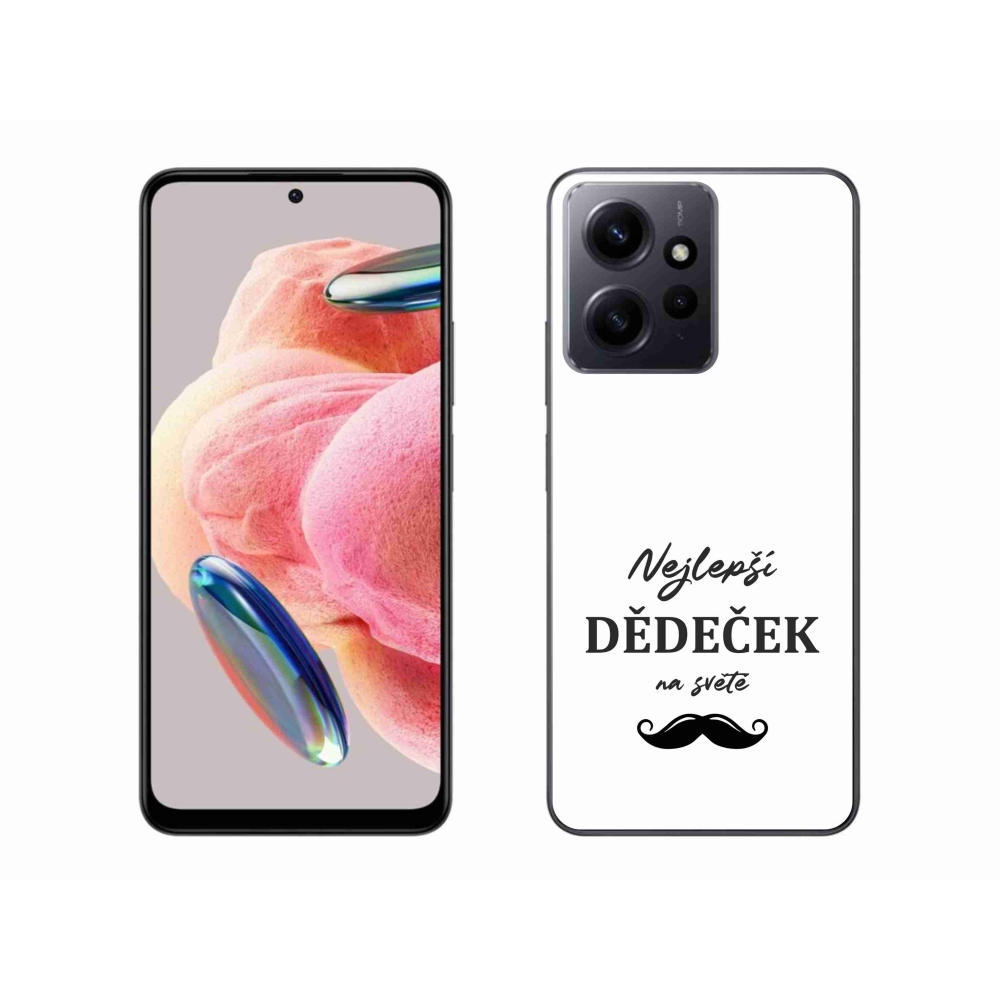 Gélový kryt mmCase na Xiaomi Redmi Note 12 4G - najlepší dedko 1 biele pozadie