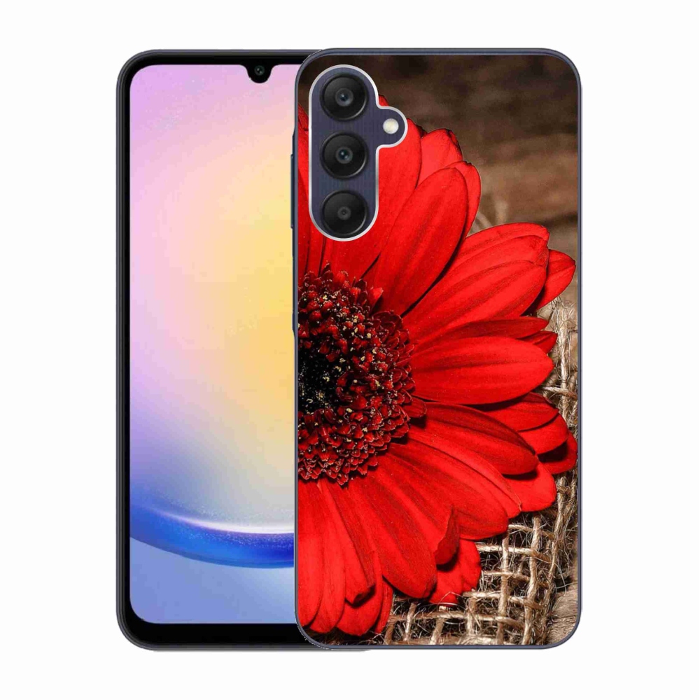 Gélový kryt mmCase na Samsung Galaxy A25 5G - gerbera