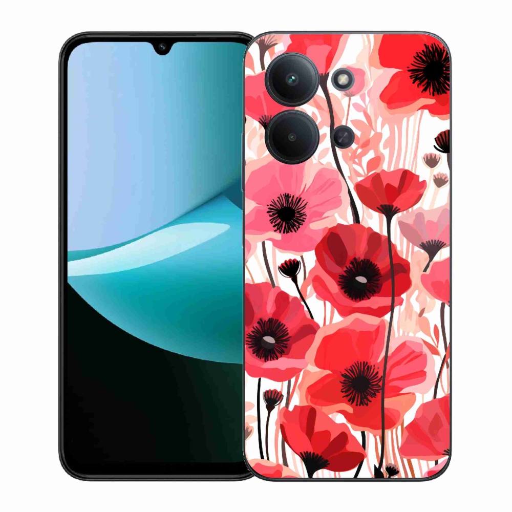 Gélový kryt mmCase na Xiaomi Redmi 15C 4G (171mm)/Poco C85 4G (171mm) - vlčí mak 1