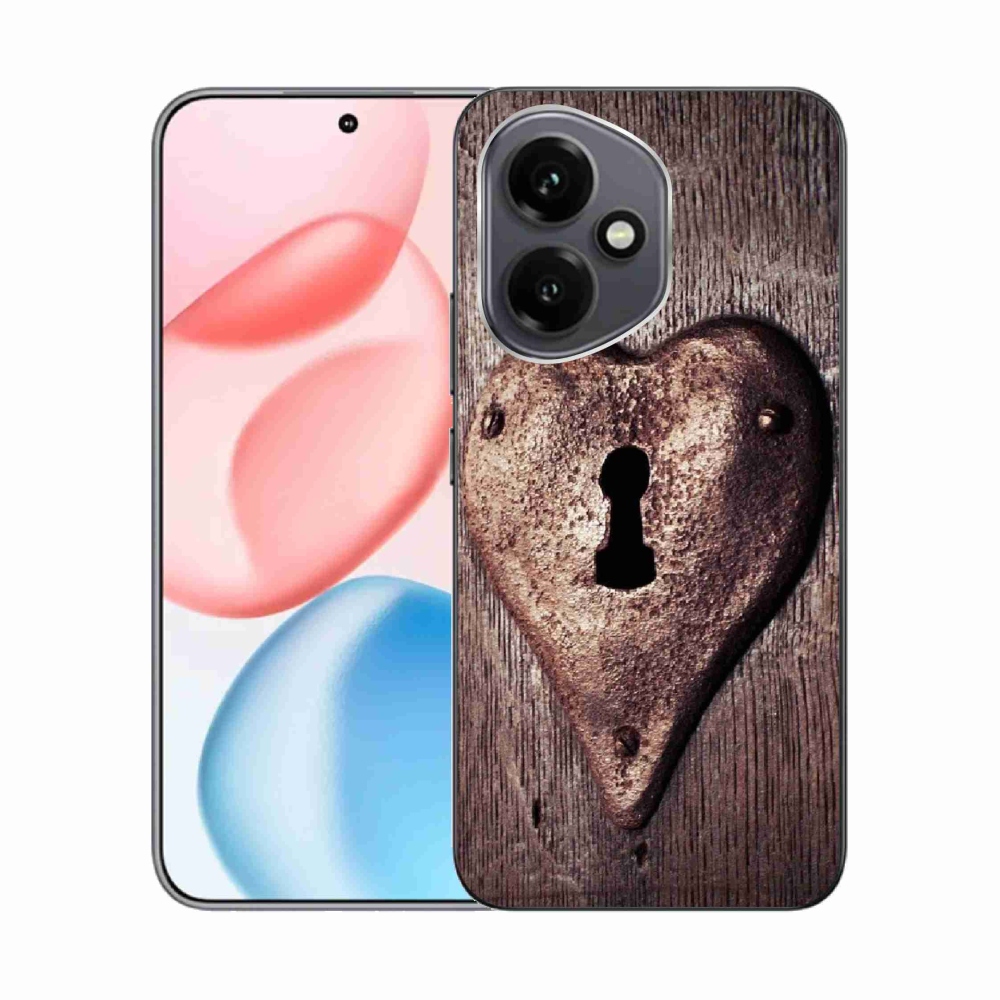 Gélový kryt mmCase na Honor 400 - zámok v tvare srdca