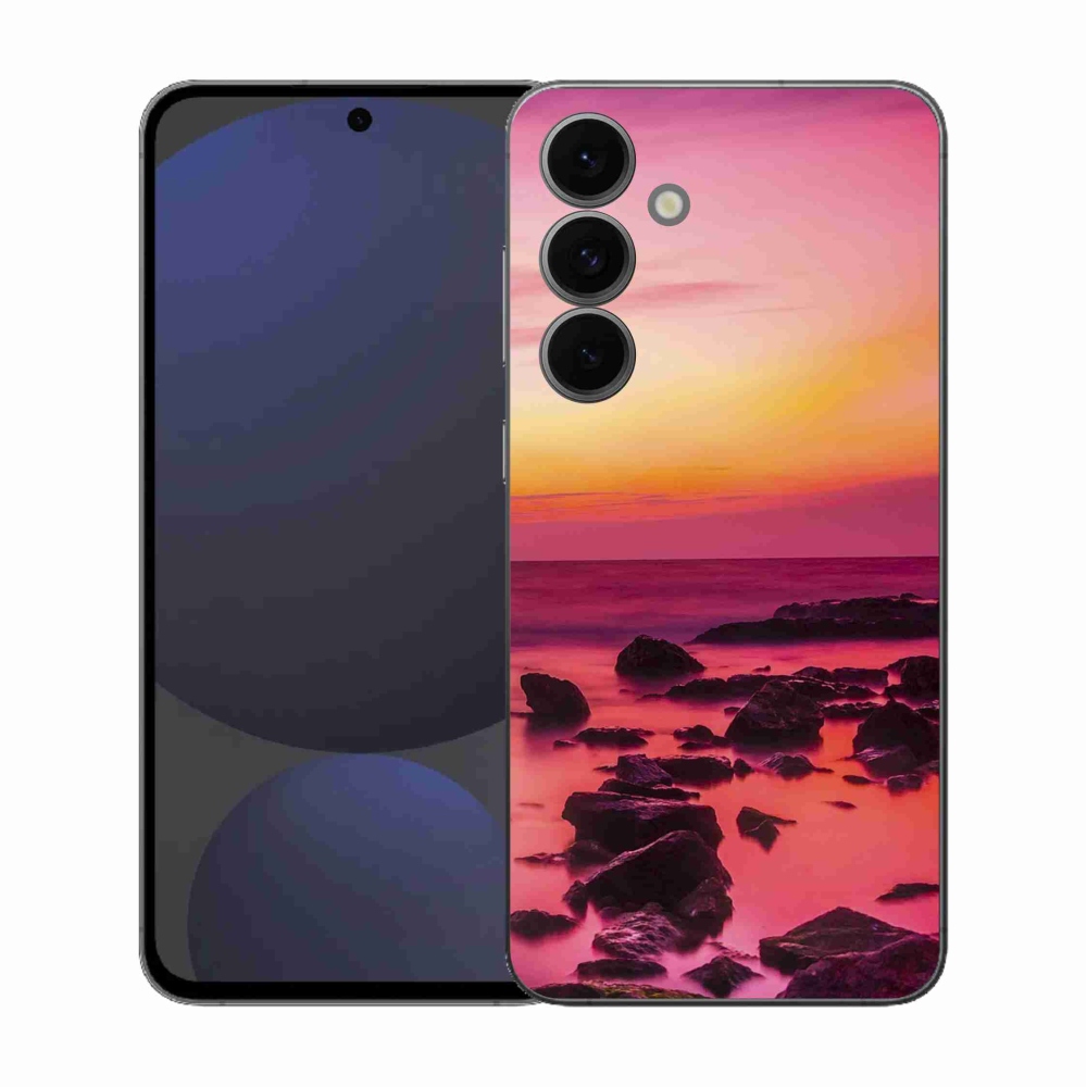 Gélový kryt mmCase na Samsung Galaxy S25 FE - more a žiara