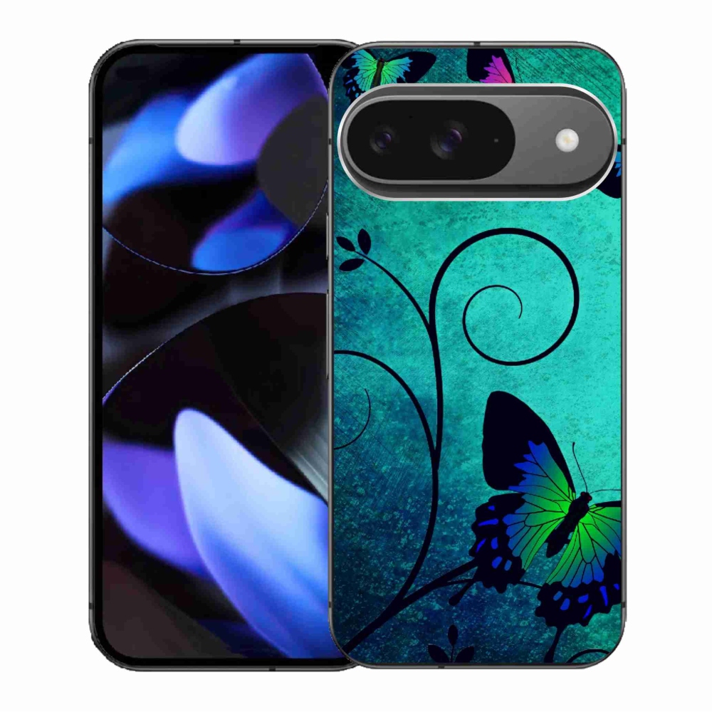Gélový kryt mmCase na Google Pixel 9/9 Pro - farební motýle