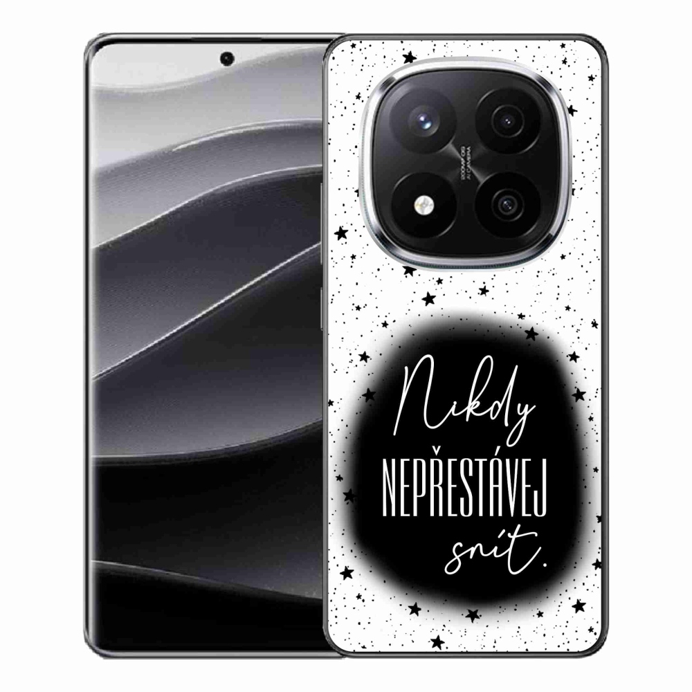 Gélový kryt mmCase na Xiaomi Redmi Note 14 Pro+ 5G - citát 1 čiernobiele pozadie