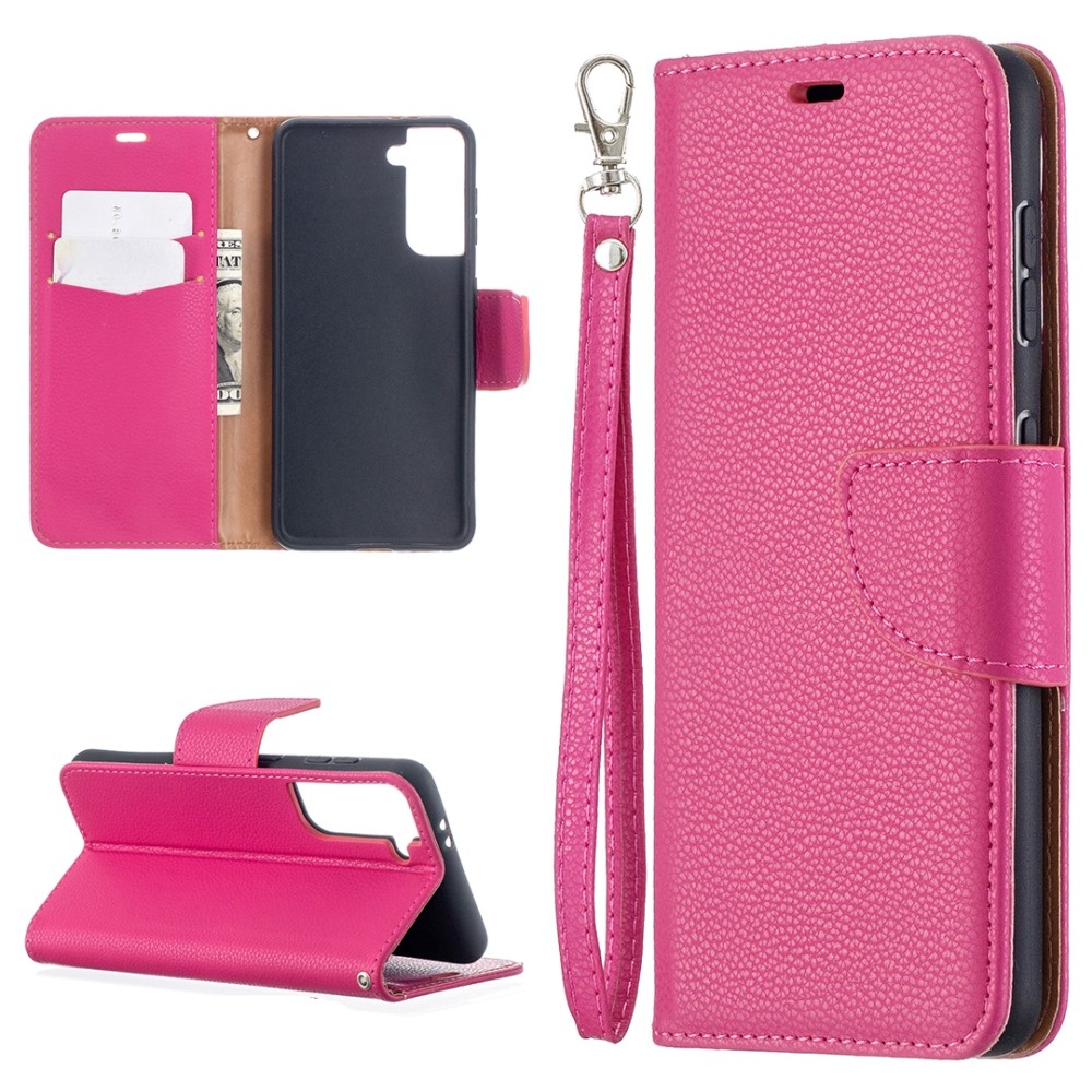Wallet knižkové puzdro na Samsung Galaxy S21 - rose