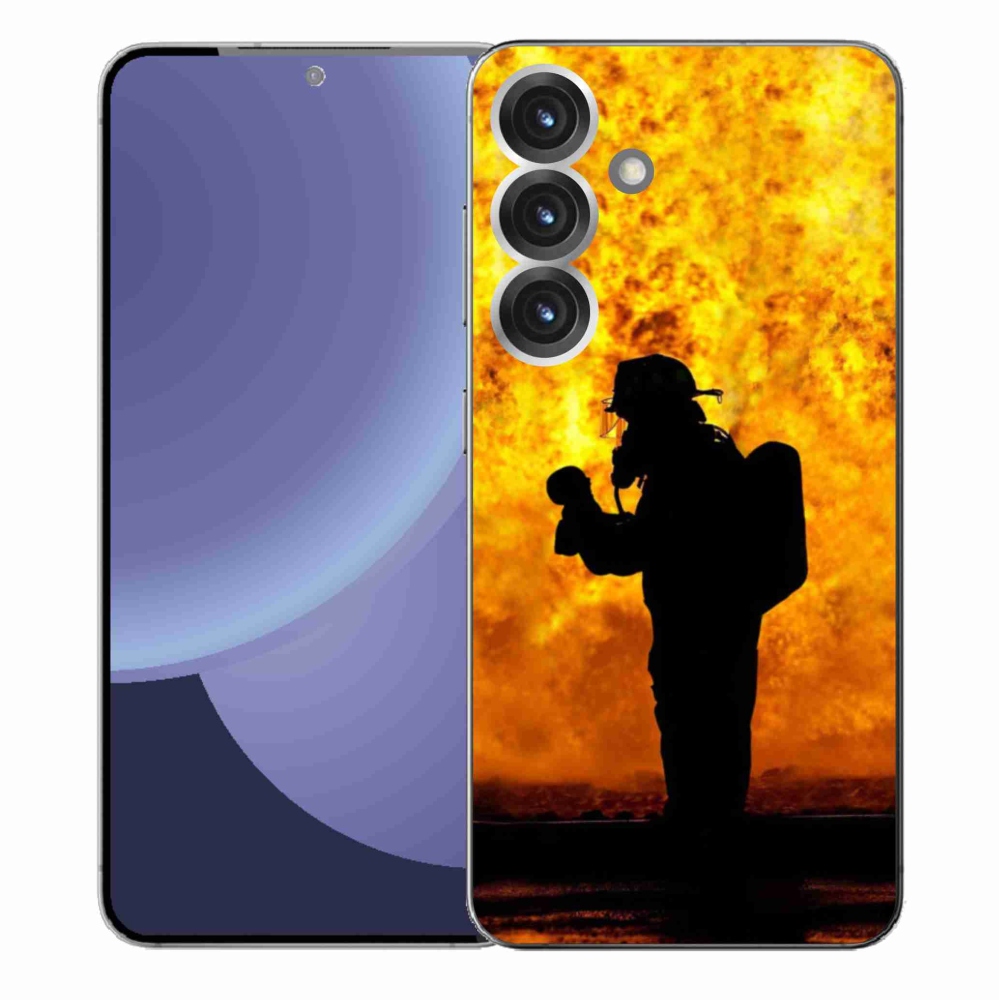 Gélový kryt mmCase na Samsung Galaxy S25+ - hasič