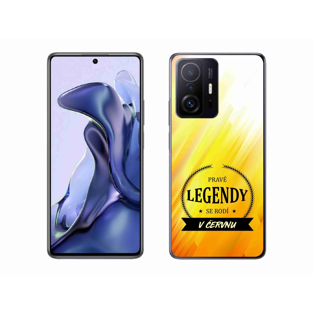 Gélový kryt mmCase na Xiaomi 11T Pro - legendy v júni žlté pozadie