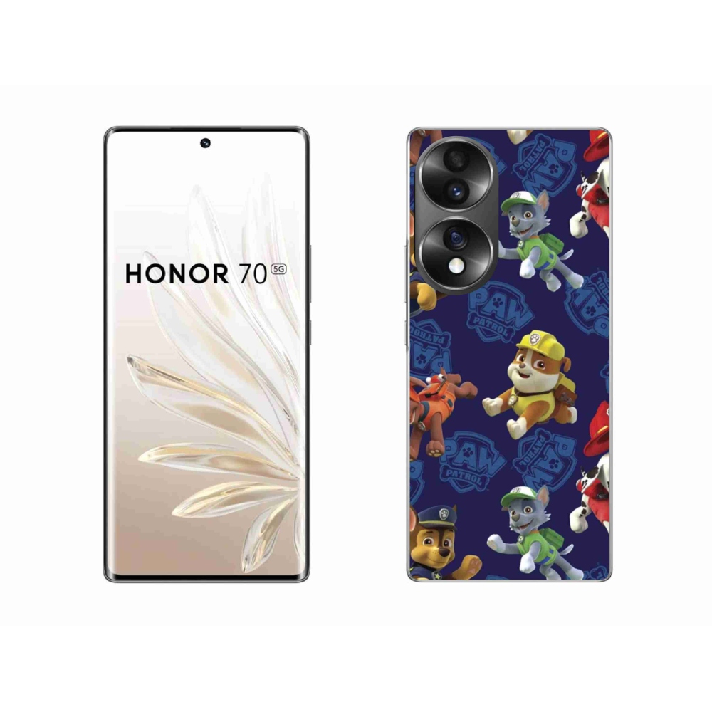 Gélový kryt mmCase na Honor 70 - labková patrola 1