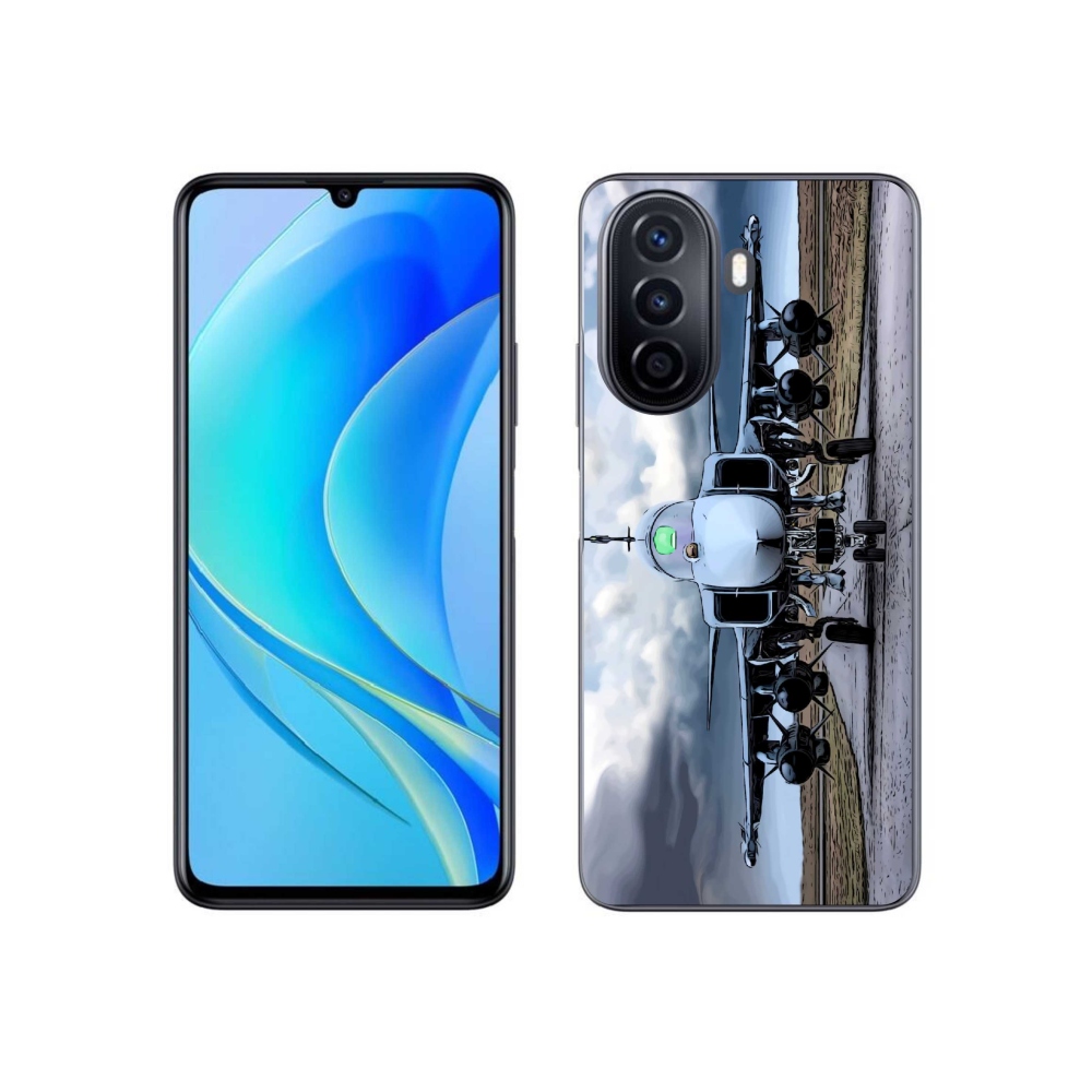 Gélový kryt mmCase na Huawei Nova Y70 - vojenské lietadlo