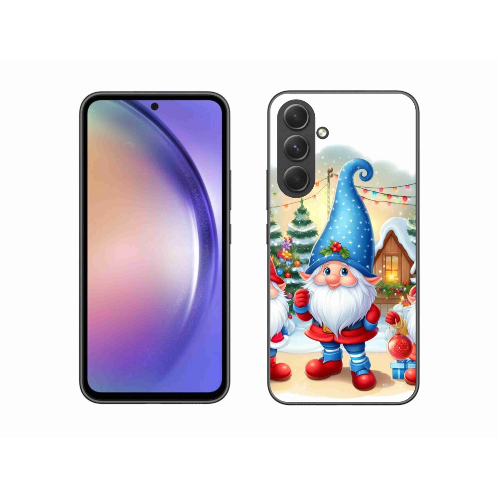 Gélový kryt mmCase na Samsung Galaxy A54 5G - vianočné škriatkovia