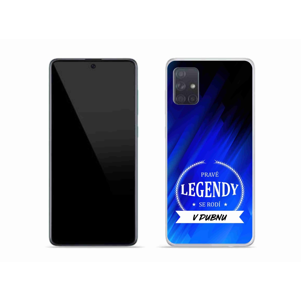 Gélový kryt mmCase na Samsung Galaxy A51 - legendy v apríli modrej pozadí