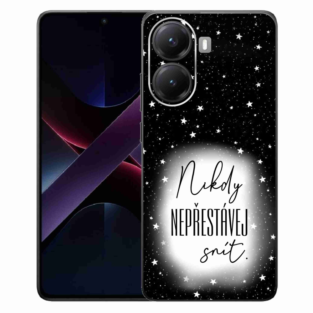 Gélový kryt mmCase na Xiaomi Poco X7 Pro 5G - citát 1 bieločierne pozadie