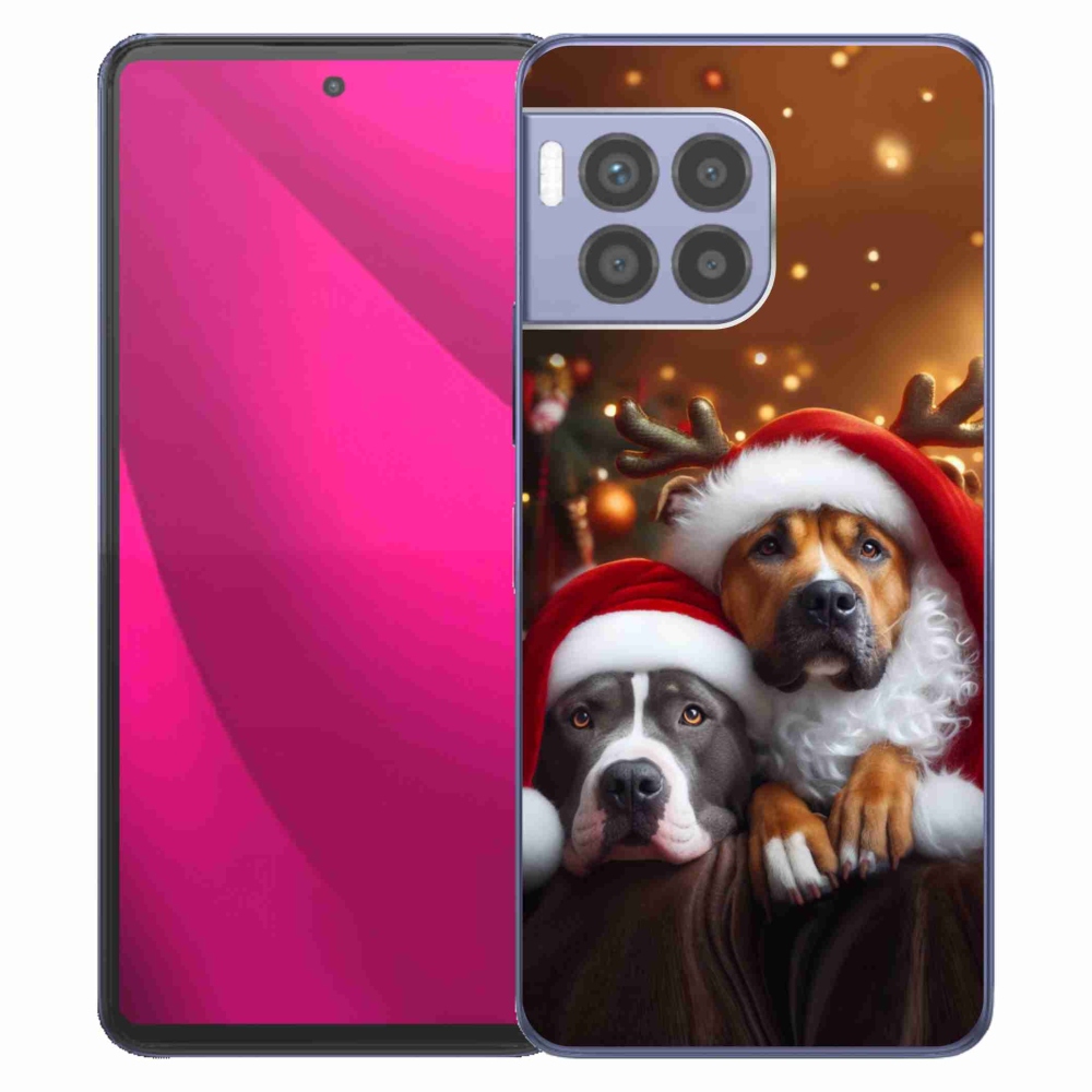 Gélový kryt mmCase na T-Mobile T Phone 2 Pro - vianočné psy