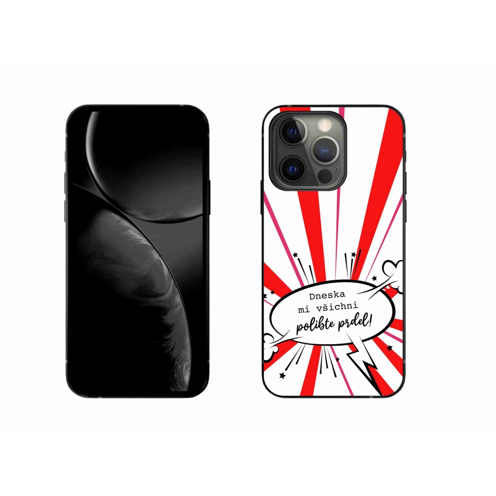 Gélový kryt mmCase na iPhone 13 Pro 6.1 - vtipný text 15 biele pozadie
