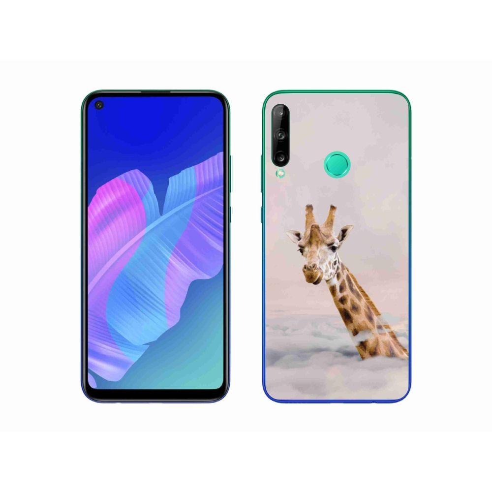 Gelový kryt mmCase na Huawei P40 Lite E - žirafa v oblacích