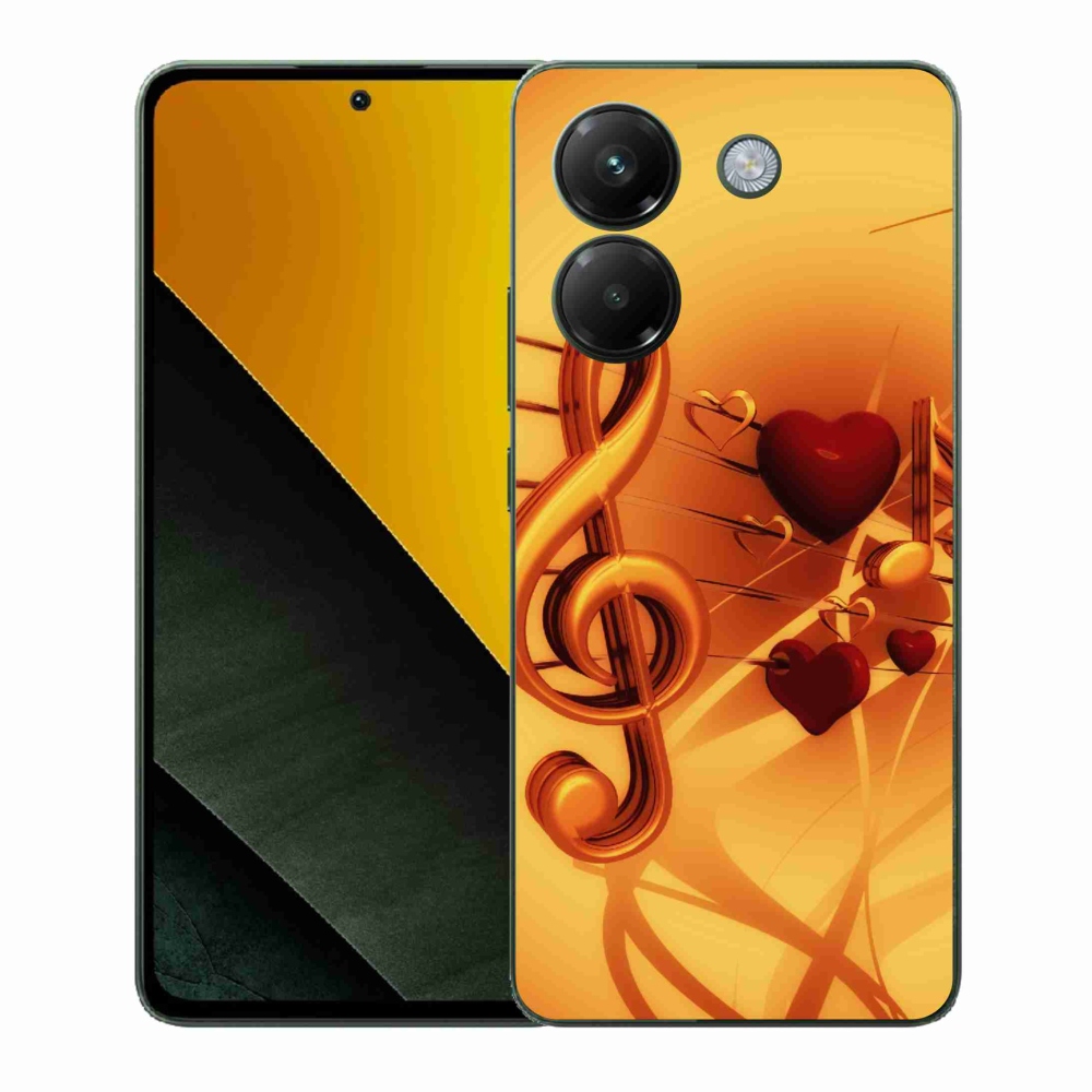 Gélový kryt mmCase na Xiaomi Poco M7 Pro 5G - noty