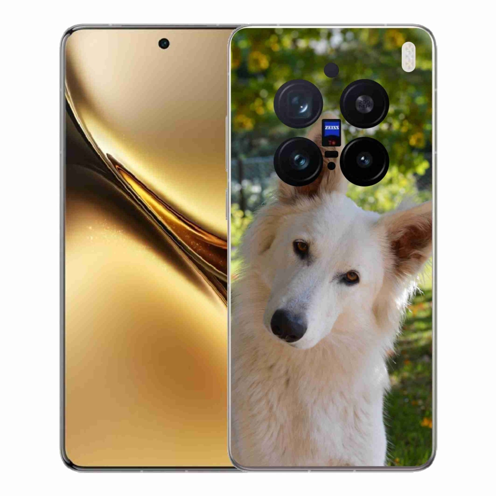 Gélový kryt mmCase na Vivo X200 Pro 5G - biely švajčiarsky ovčiak 1