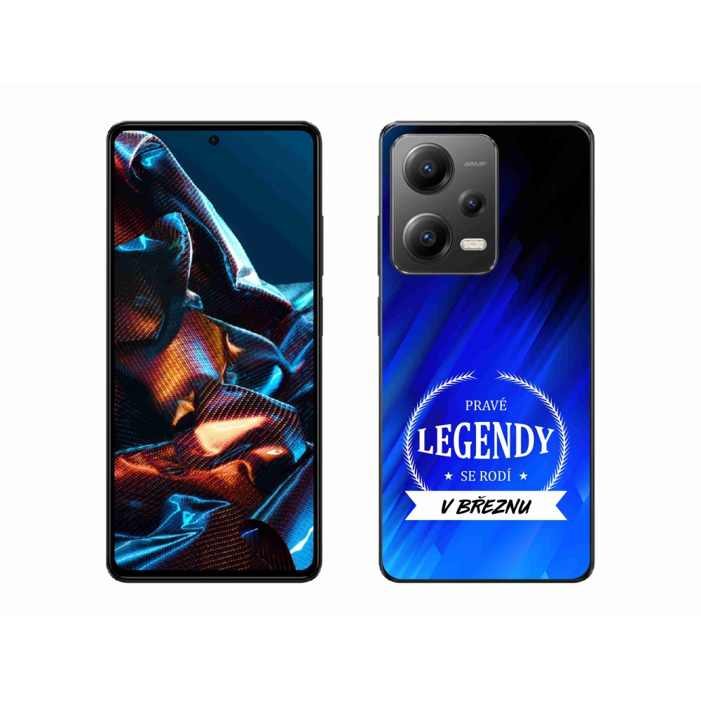 Gélový kryt mmCase na Xiaomi Redmi Note 12 Pro 5G - legendy v marci modré pozadie