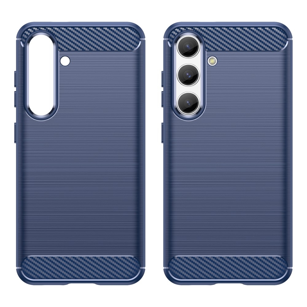 Carbon odolný gélový obal na Samsung Galaxy S24 - modrý