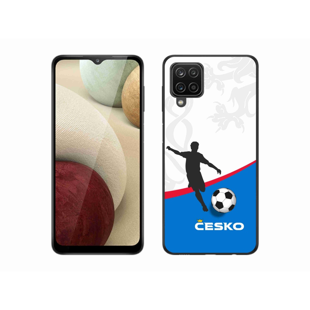 Gélový kryt mmCase na Samsung Galaxy A12 - futbal Česko 1