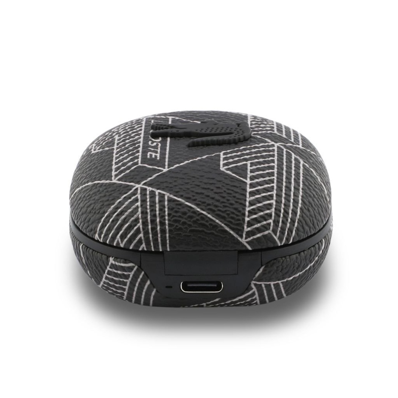 Bezdrôtové slúchadlá Lacoste Monogram Blend ANC/ENC TWS, čierne