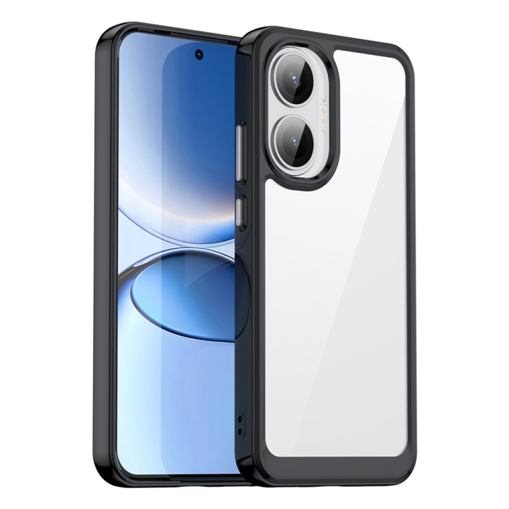 Gélový obal s pevným chrbtom na Xiaomi Poco F7 5G - čierny