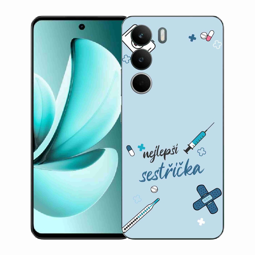 Gélový kryt mmCase na Realme C71 - najlepšia sestrička modré pozadie