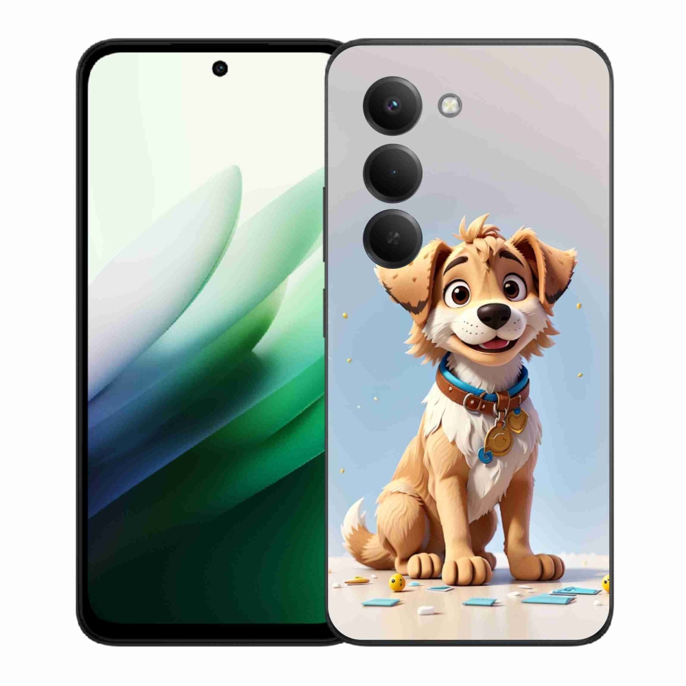 Gélový kryt mmCase na Xiaomi Redmi 15 5G (169mm) - kreslené šteňa