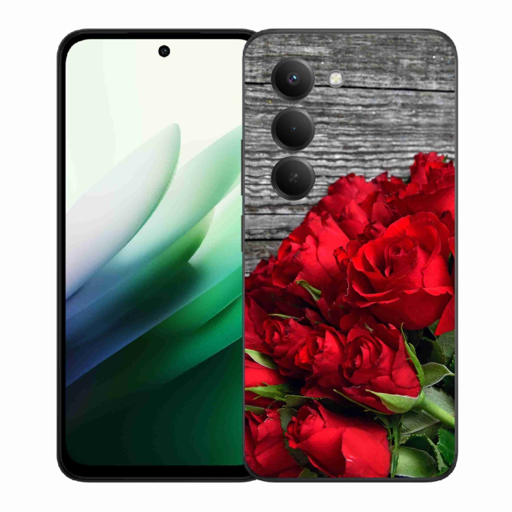 Gélový kryt mmCase na Xiaomi Redmi 15 5G (169mm) - červené ruže