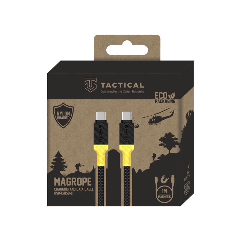 Tactical MagRope USB-C/USB-C 1m Black/Yellow