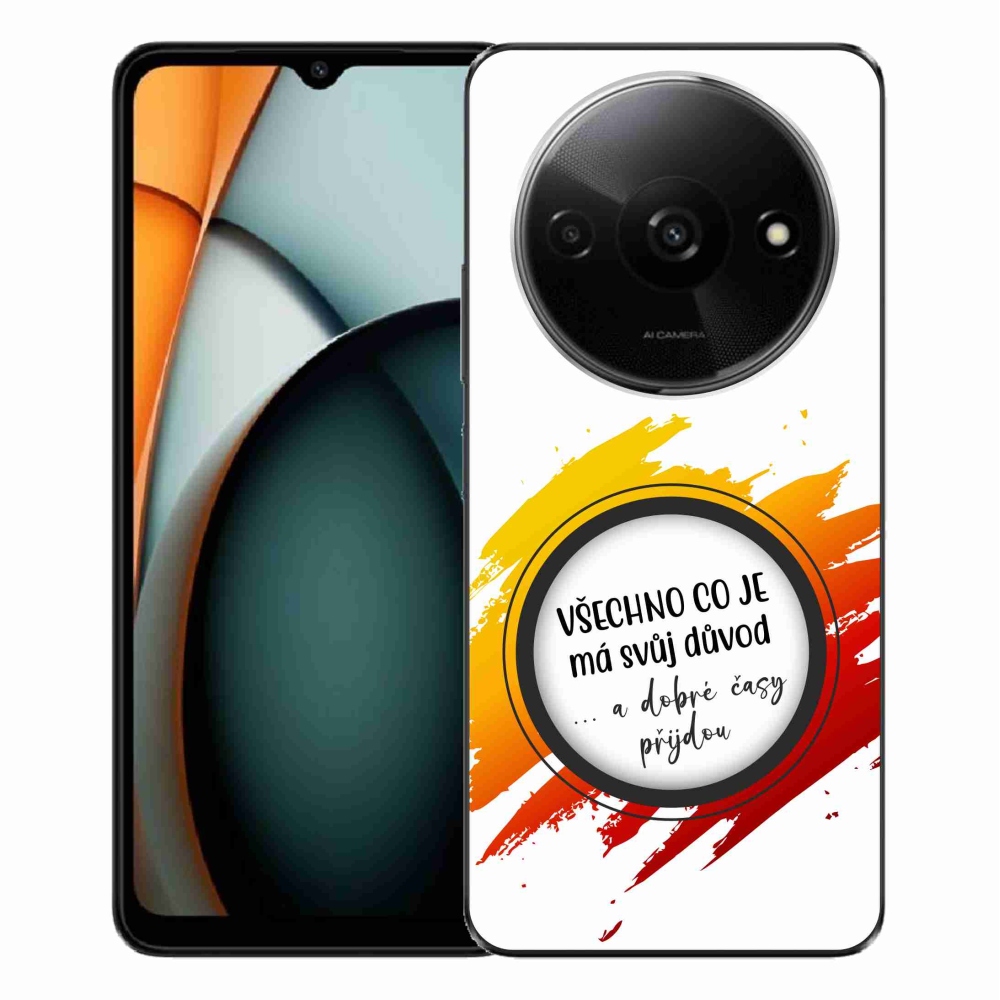 Gélový kryt mmCase na Xiaomi Redmi A3 - citát 3 biele pozadie