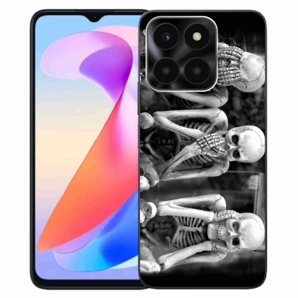 Gélový kryt mmCase na Honor X6a - kostlivci