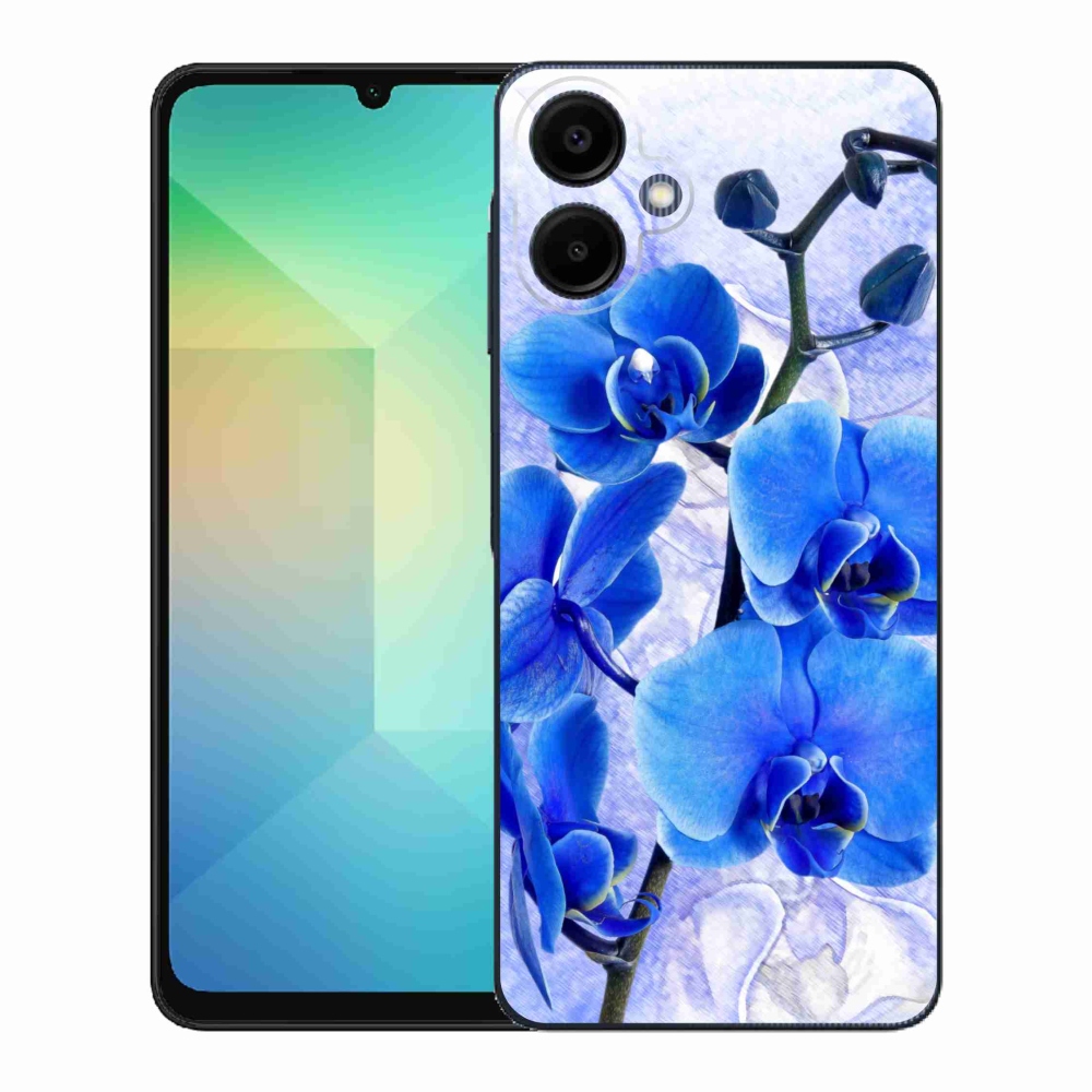 Gélový kryt mmCase na Samsung Galaxy A06 4G - modré kvety