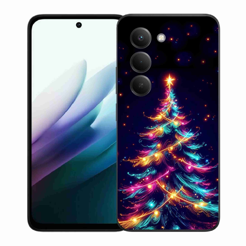 Gélový kryt mmCase na Xiaomi Redmi 15 4G/5G (171mm) - neónový vianočný stromček