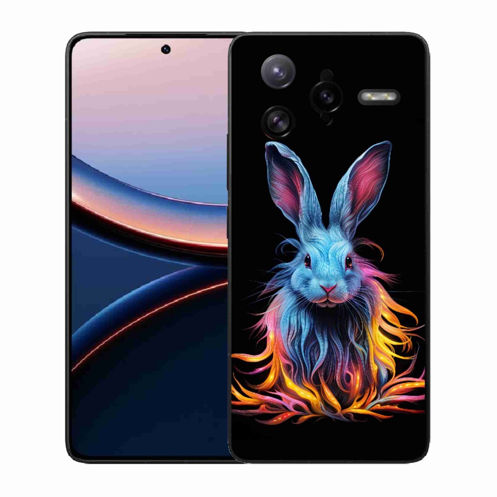 Gélový kryt mmCase na Xiaomi Poco F7 Ultra - abstraktný zajac