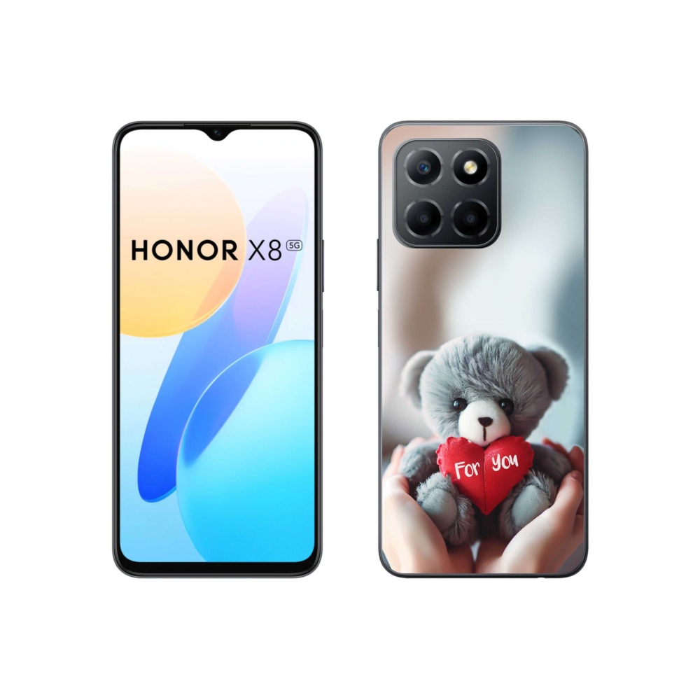 Gélový kryt mmCase na Honor X8 5G/70 Lite 5G - medvedík pre zamilovaných