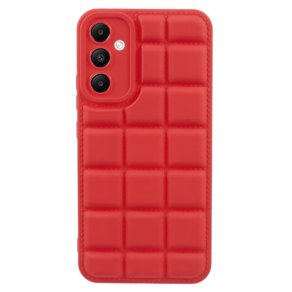 Grid odolný gélový obal na Samsung Galaxy A24 - červený