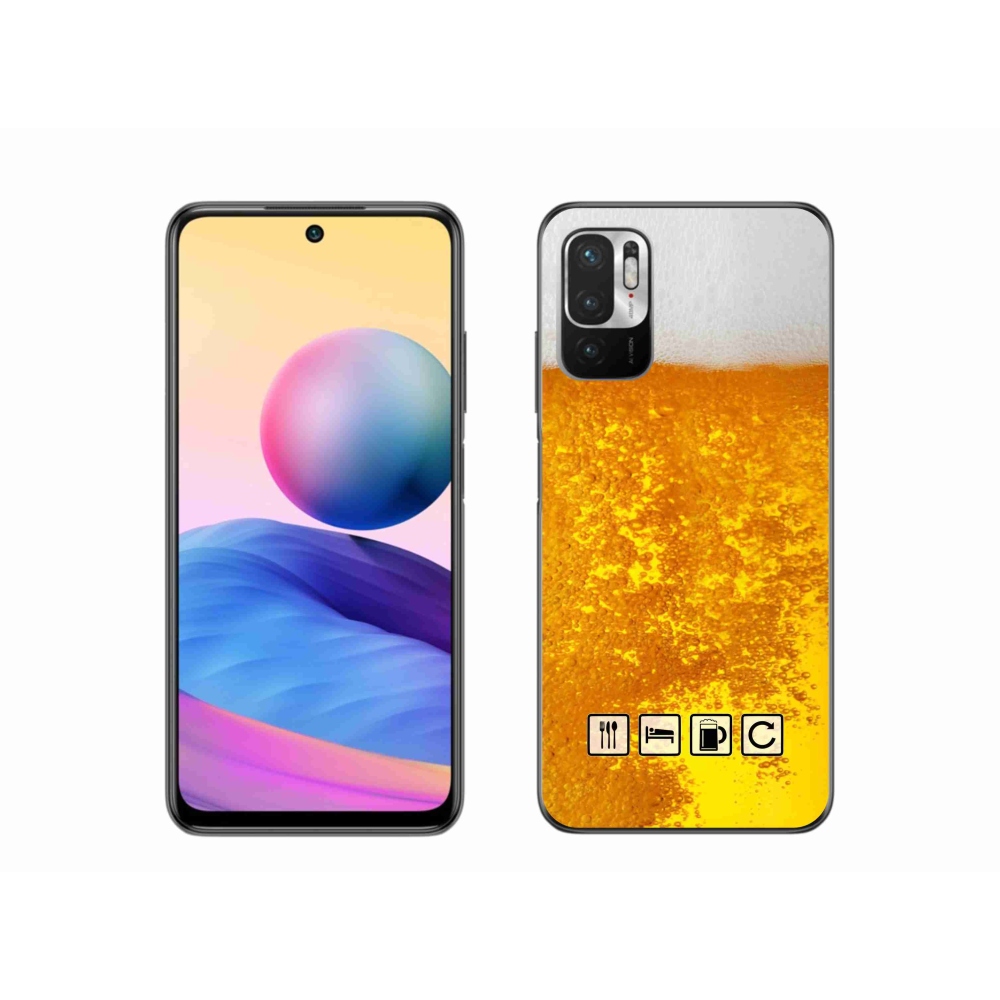 Gélový kryt mmCase na Xiaomi Redmi Note 10 5G - pivný motív 3