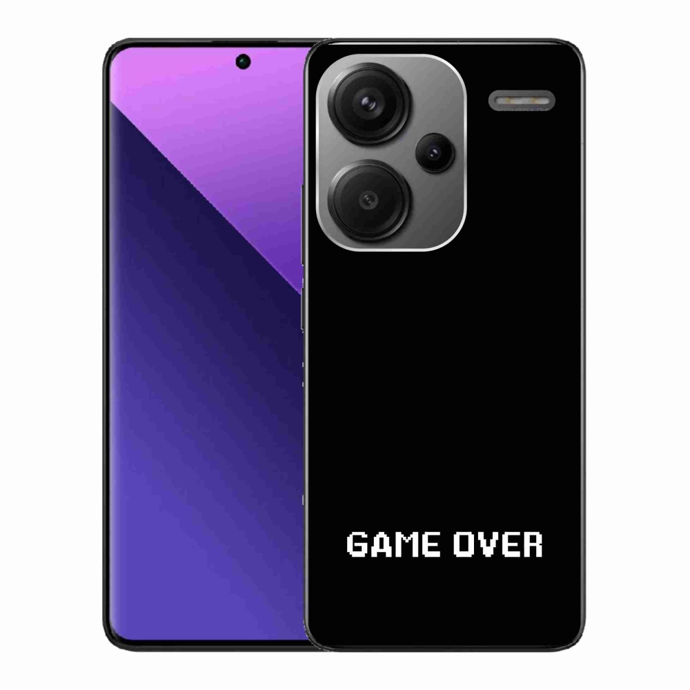 Gélový kryt mmCase na Xiaomi Redmi Note 13 Pro+ 5G - game over čierne pozadie