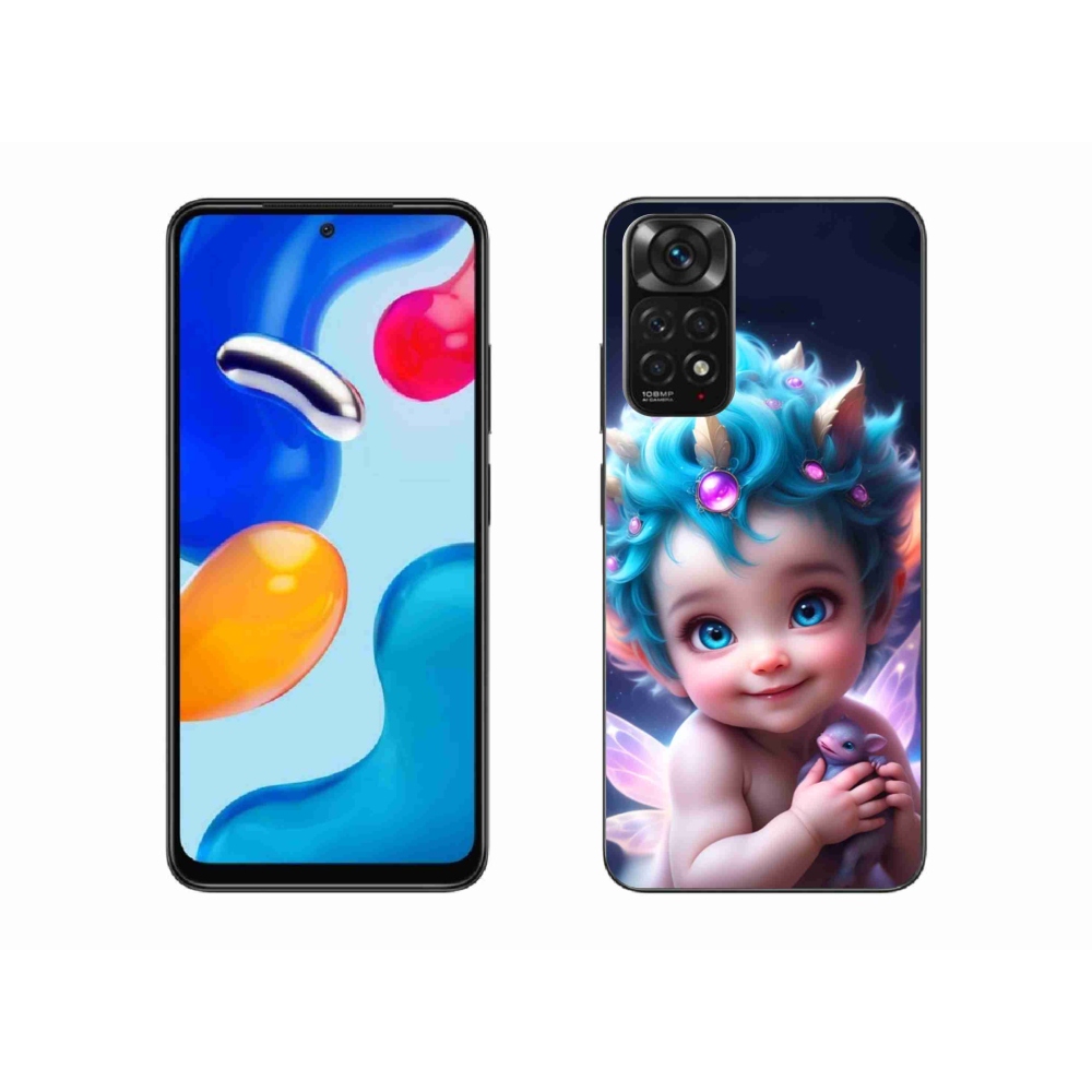 Gélový kryt mmCase na Xiaomi Redmi Note 11 4G - dieťa s motýlími krídlami