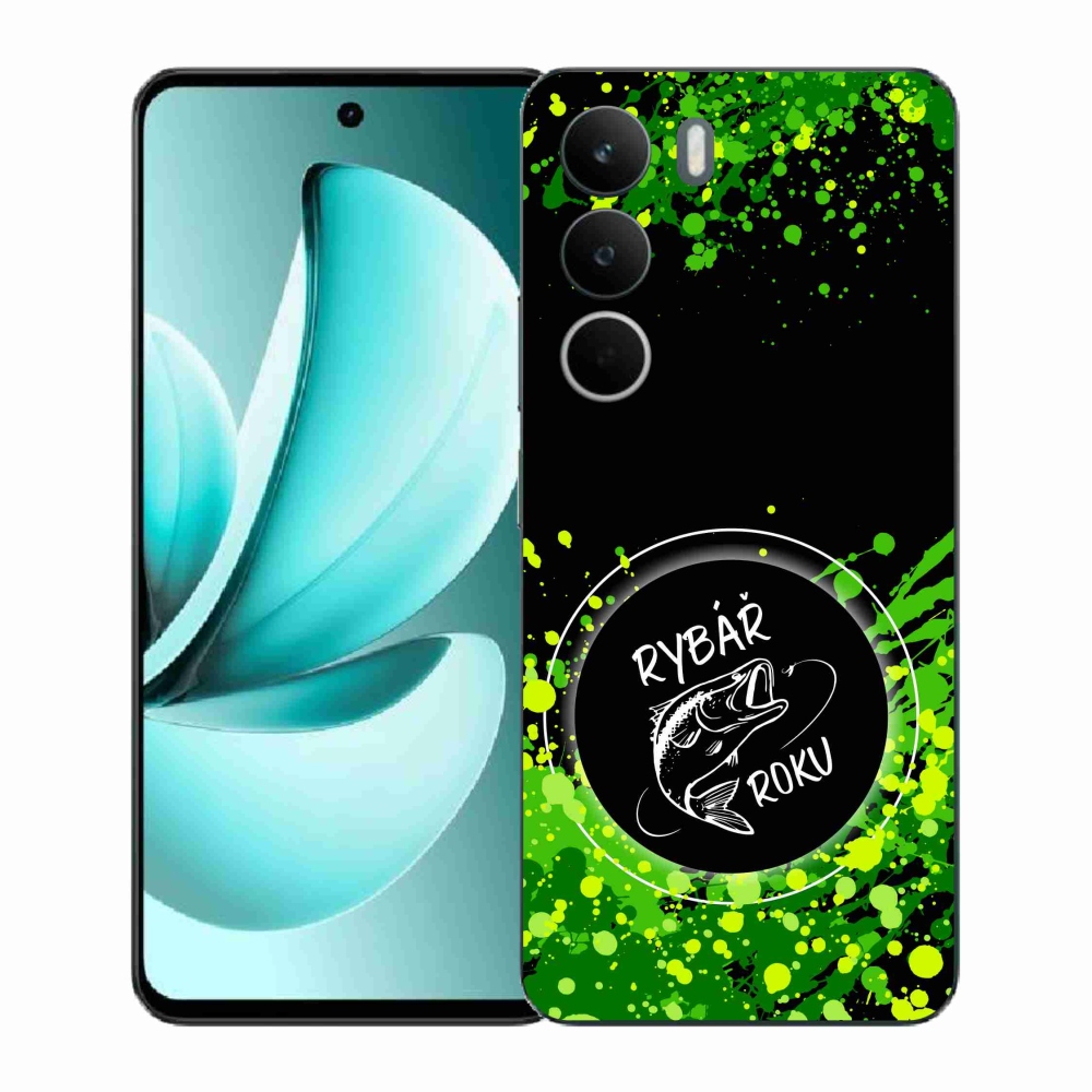 Gélový kryt mmCase na Realme C71 - rybár roku čierne pozadie