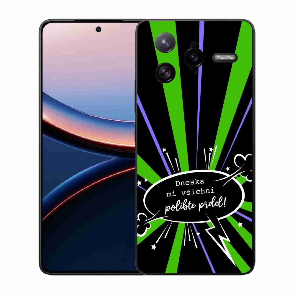 Gélový kryt mmCase na Xiaomi Poco F7 Ultra - vtipný text 15 čierne pozadie