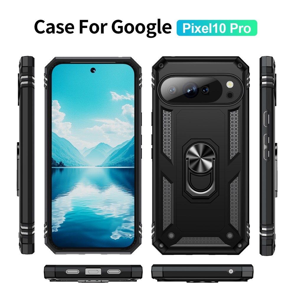 Ring odolný kryt na Google Pixel 10 Pro/Pixel 10 - čierny