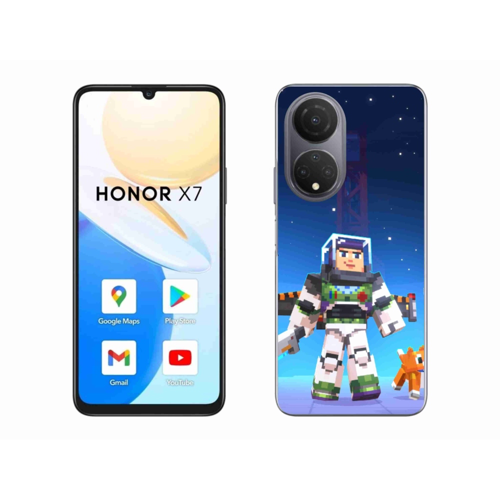 Gélový kryt mmCase na Honor X7 - minecraft 2