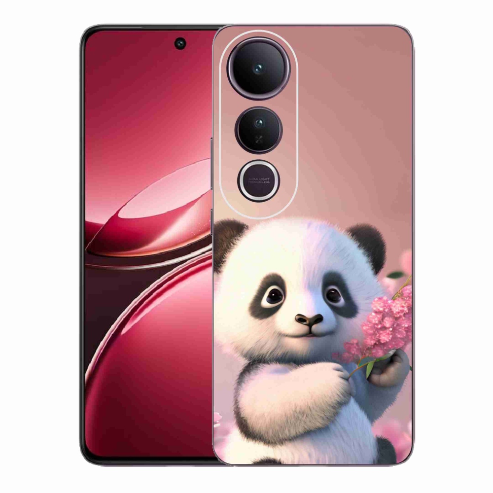 Gélový kryt mmCase na Vivo V50 Lite 4G/5G - roztomilá panda