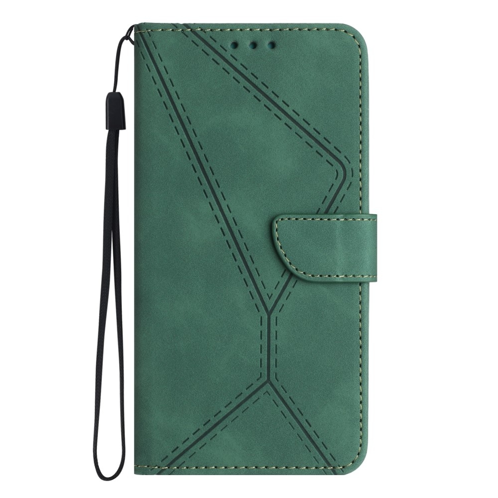 Linesy knižkové púzdro na Xiaomi Redmi A5 (171.7x77.8x8.3mm) - zelené