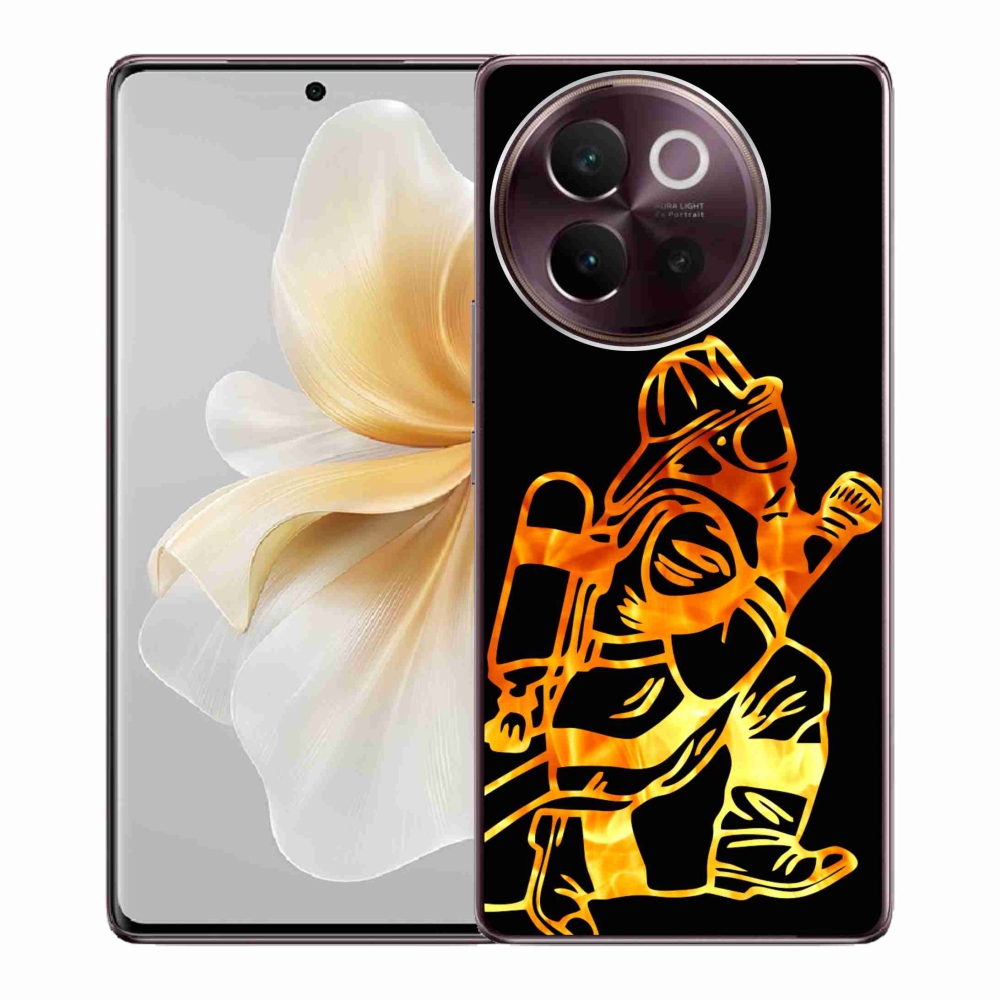 Gélový kryt mmCase na Vivo V40 Lite 5G - hasič 1