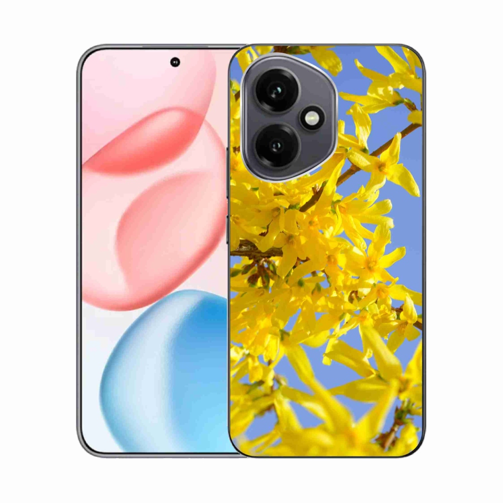 Gélový kryt mmCase na Honor 400 - žlté kvety